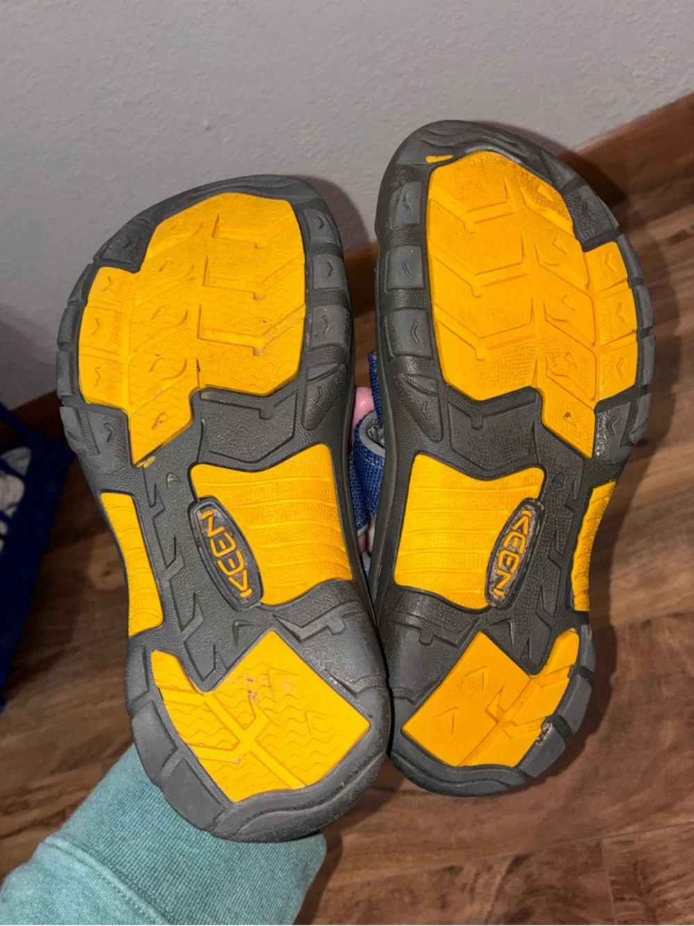 Keen Kid’s Newport H2 Sandals, blue and gray - size big kids 3